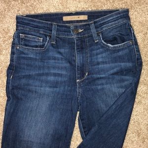 Joe’s High Rise Skinny Raw Ankle Jeans